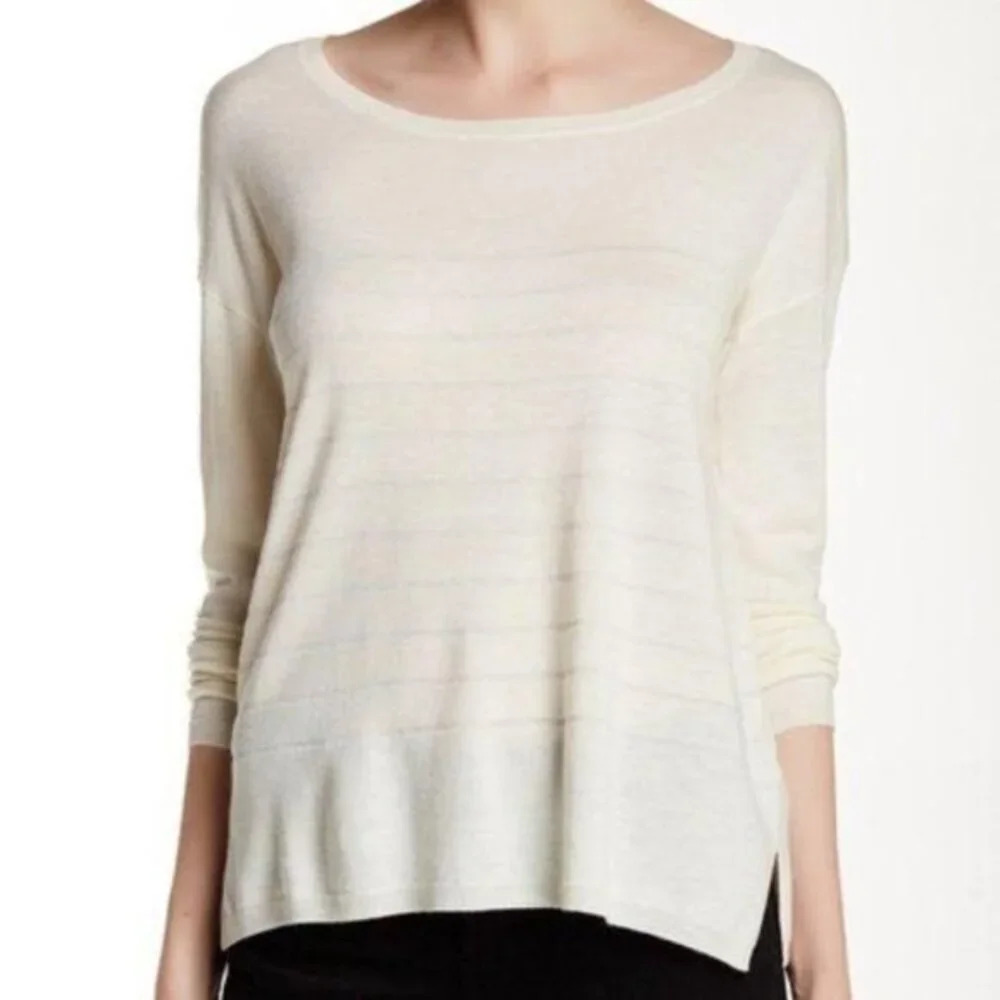 Joie Emmy Lou Metallic Stripe Sweater NWOT XS